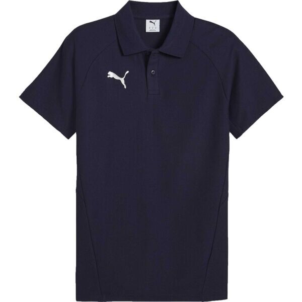 Puma TEAMEVOSTRIPE POLO Pánské polo triko, tmavě modrá, velikost