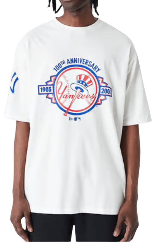 Triko New Era New Era New York Yankees MLB Anniversary Oversized T-Shirt