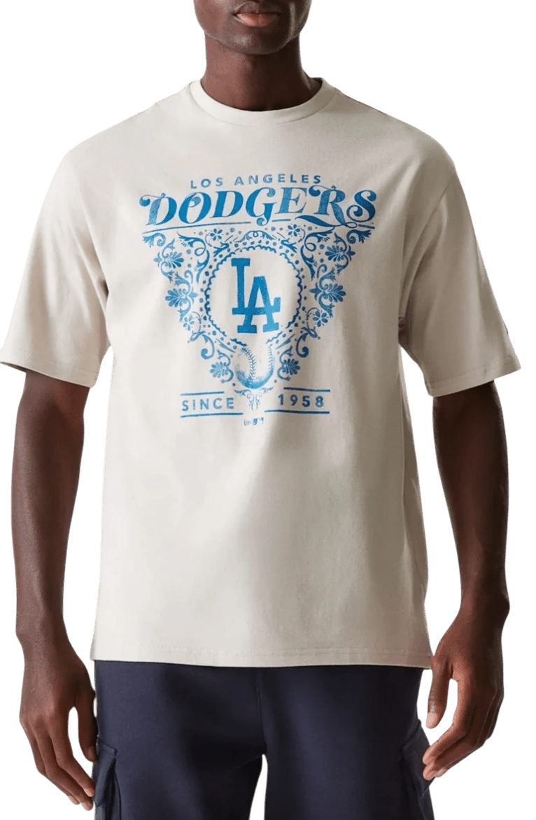 Triko New Era New Era MLB Los Angeles Dodgers Floral Graphic Oversized T-Shirt