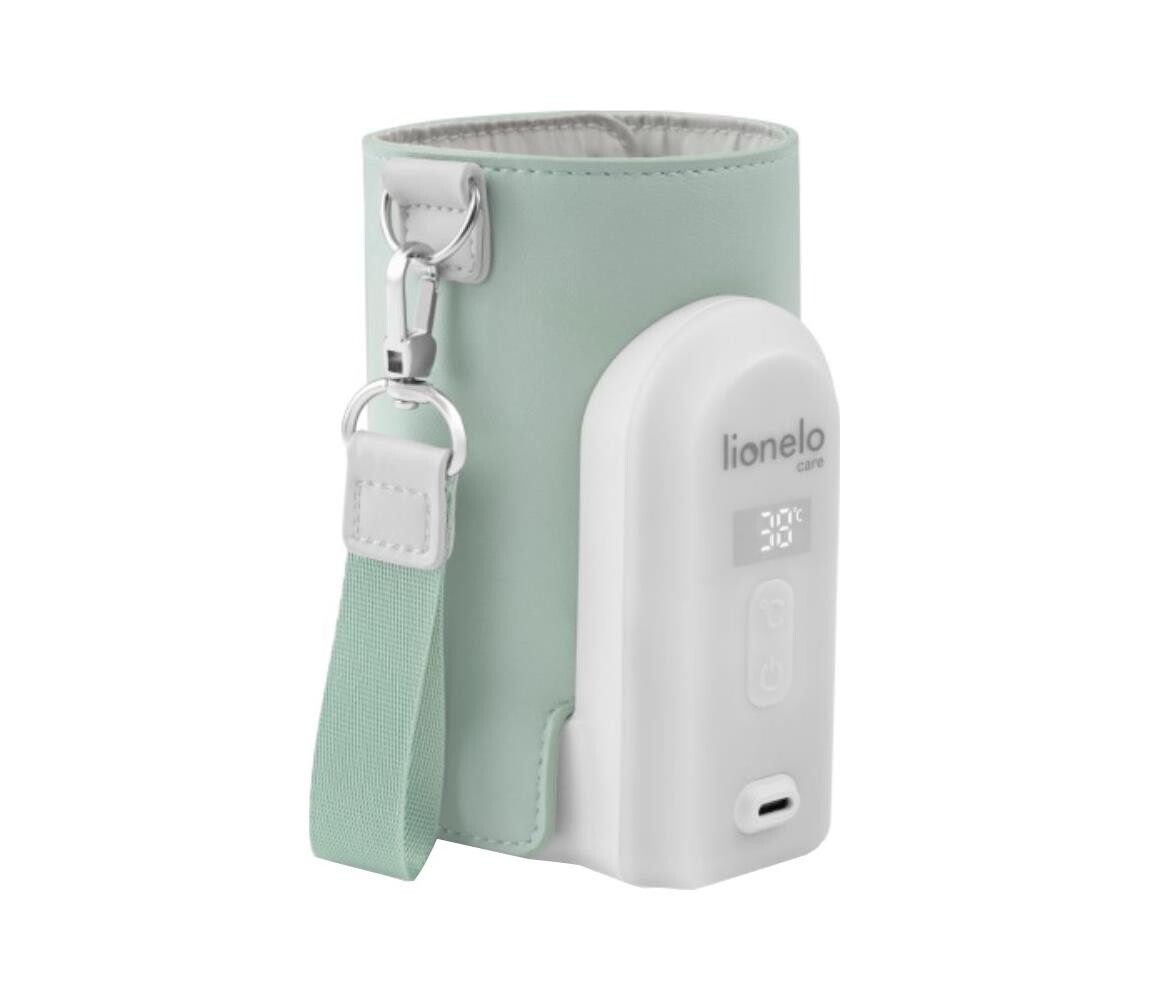 Lionelo Lionelo - Nabíjecí ohřívač lahví THERMUP GO EVO 18W/5V zelená/bílá