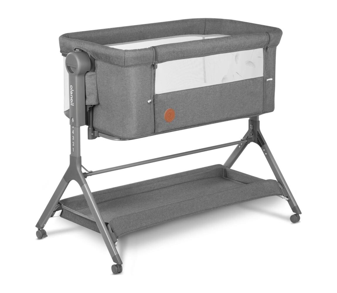 Lionelo Lionelo - Dětská postýlka LEONIE PLUS šedá