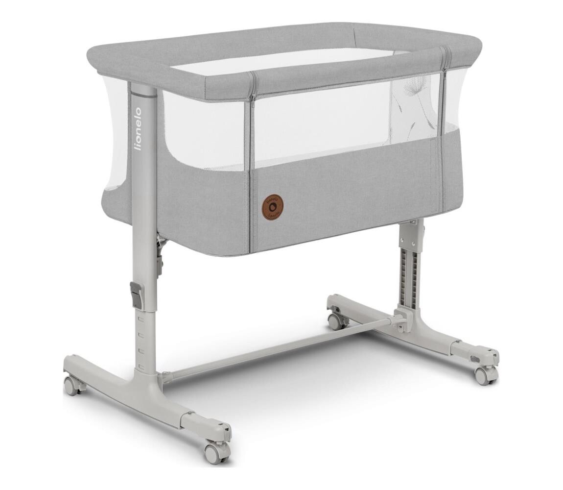 Lionelo Lionelo - Dětská postýlka AURORA šedá