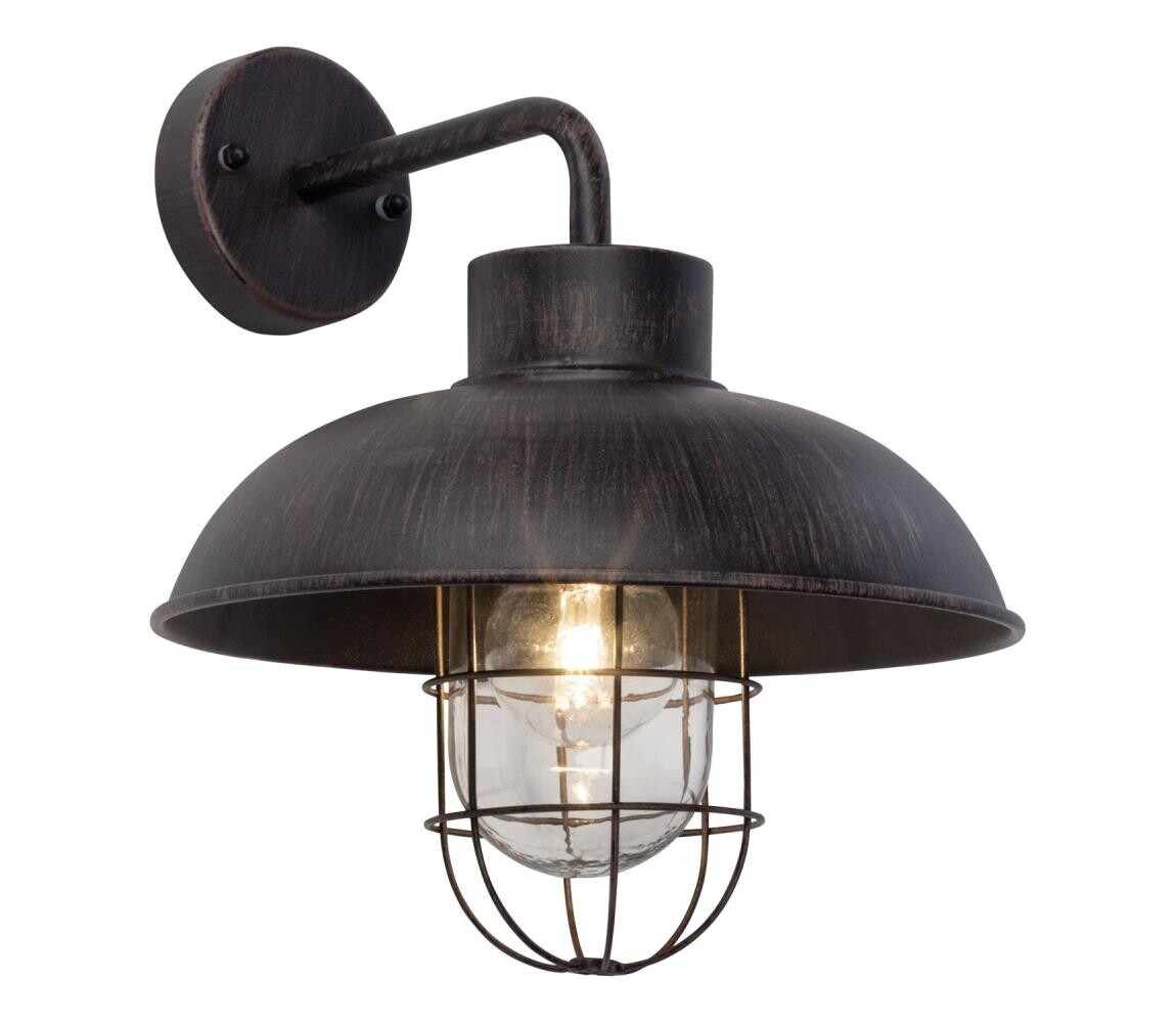 Brilliant Brilliant - Venkovní nástěnná lampa PORTLAND 1xE27/60W/230V černá/patina