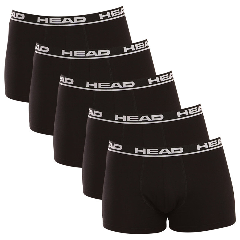 5PACK pánské boxerky HEAD černé (701203974 010) XL, trenky / trenýrky