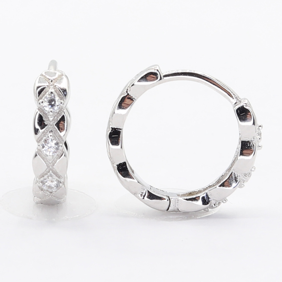 Stříbrné náušnice 113295