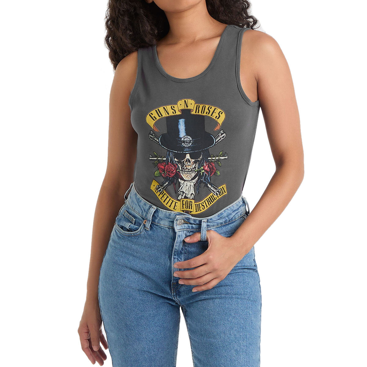 tílko dámské Guns N' Roses - TOPHAT SKULL - AMPLIFIED - ZAV853H32 S