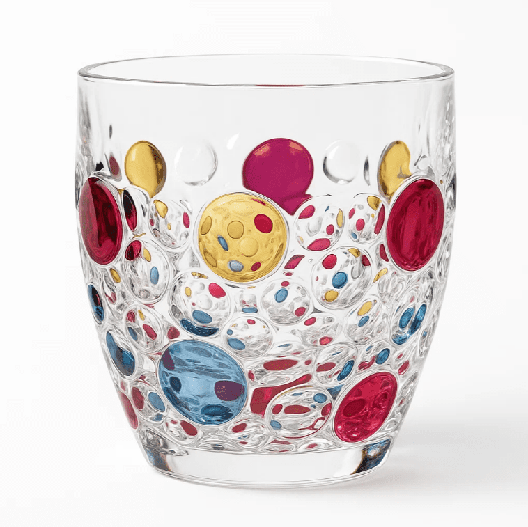 Bohemia Jihlava ručně malované sklenice na whisky Lisboa 350 ml 1KS