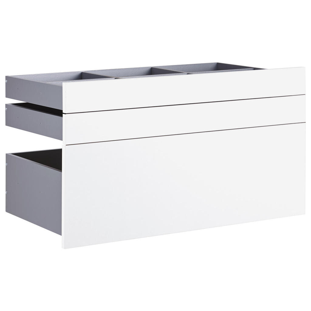 Hom`in SADA ZÁSUVEK, bílá, 90,9/50,3/46,8 cm