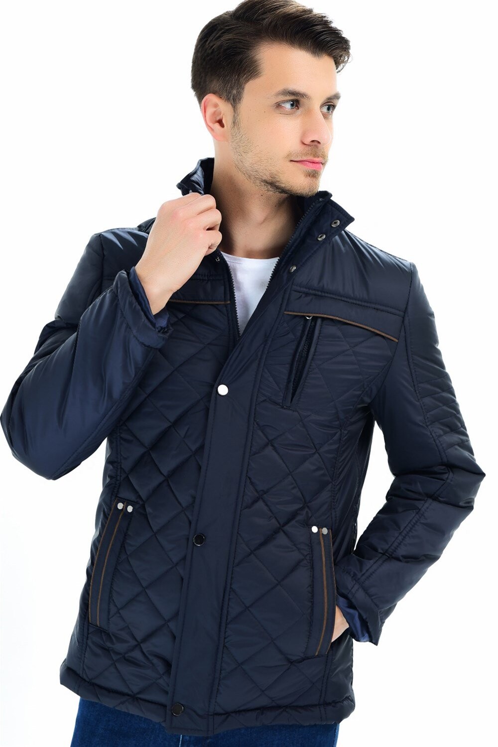 M8616 DEWBERRY MEN'S COAT-NAVY BLUE