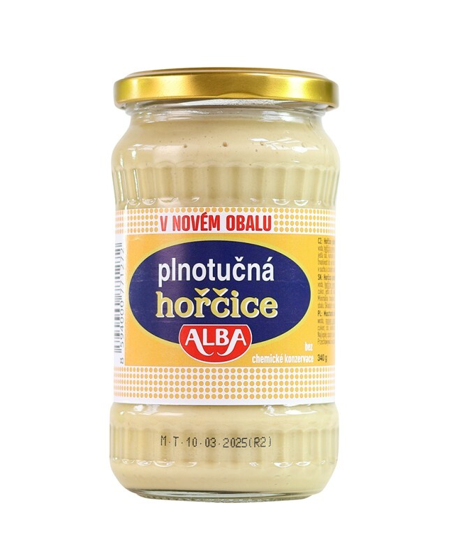 ALBA Hořčice plnotučná 340 g DMT 10/2025