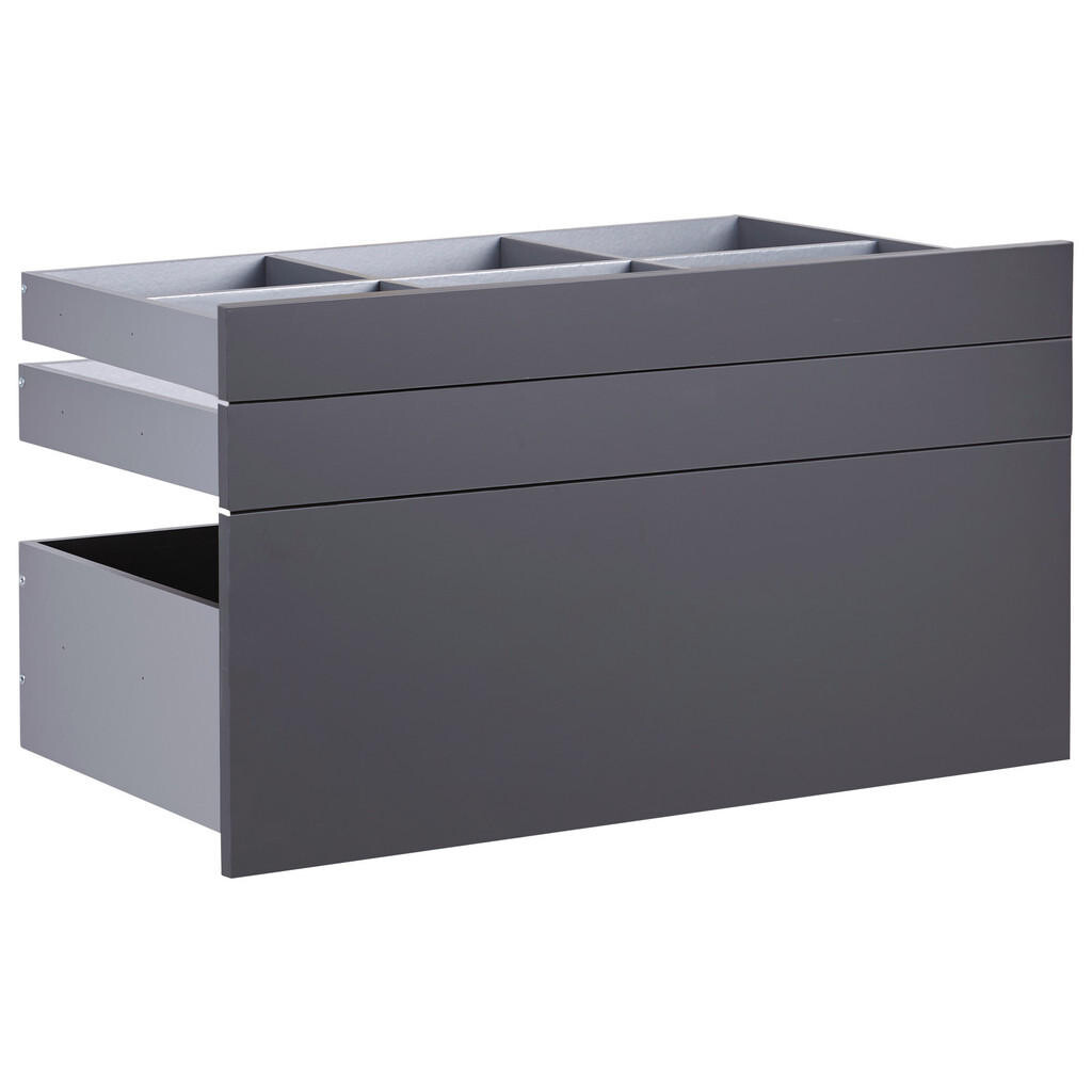 Hom`in SADA ZÁSUVEK, antracitová, 90,9/50,3/46,8 cm