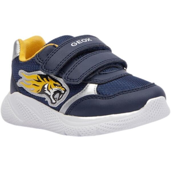 Geox B SPRINTYE Chlapecké volnočasové boty, tmavě modrá, velikost