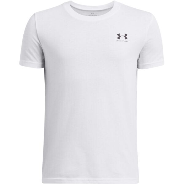 Under Armour SPORTSTYLE Chlapecké triko, bílá, velikost