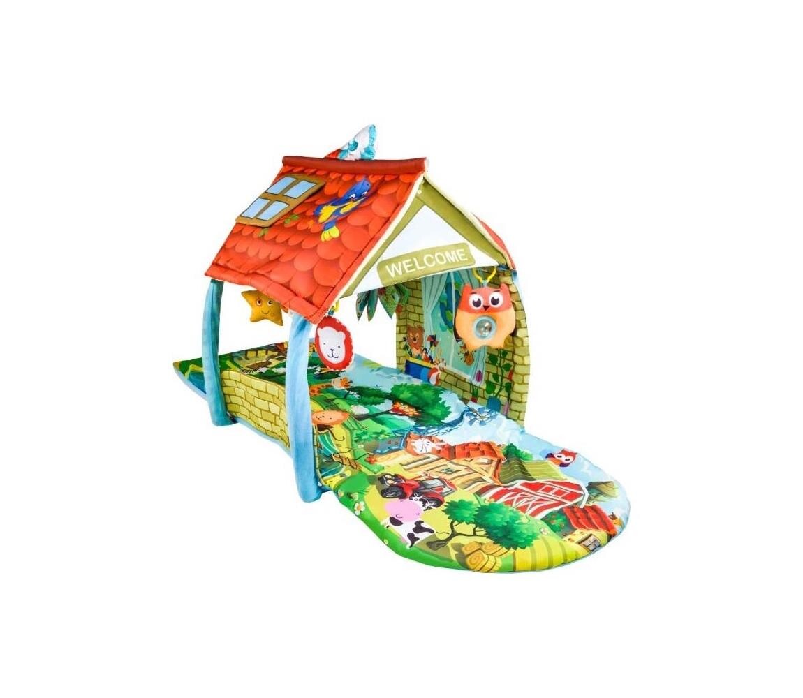 Lionelo Lionelo - Dětská hrací deka s domečkem AGNES PLUS