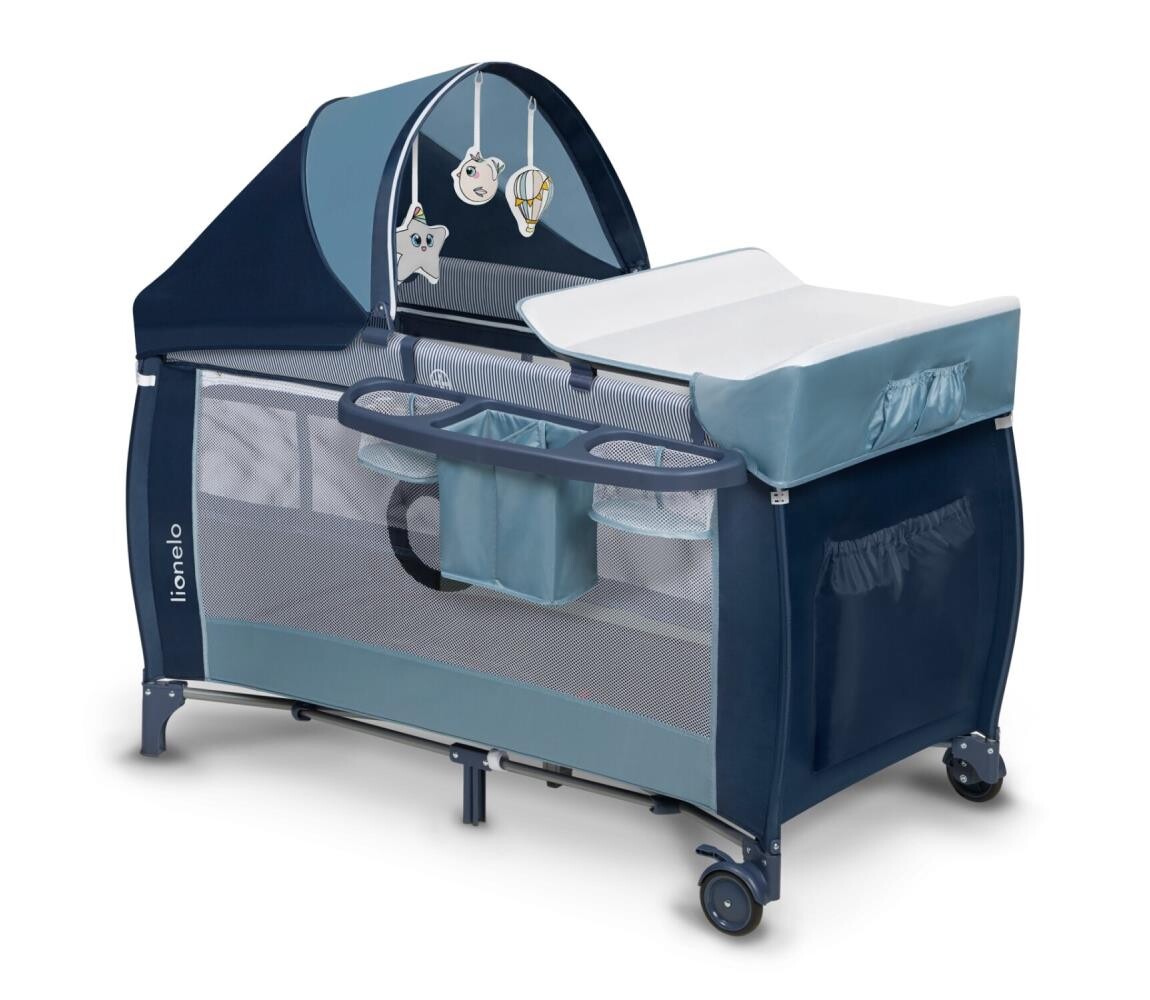 Lionelo Lionelo - Cestovní postýlka SVEN PLUS modrá