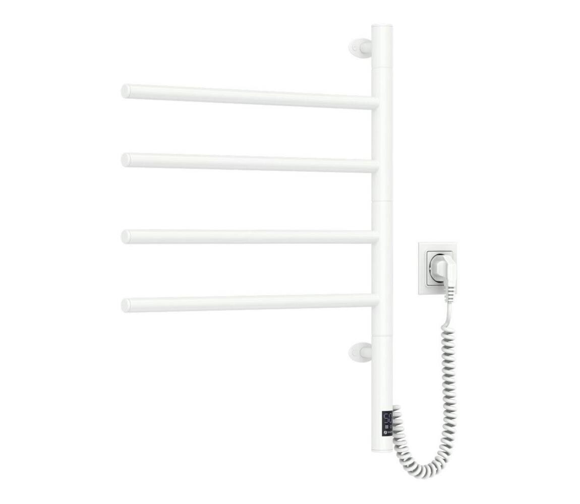 Navin Elektrický otočný sušák na ručníky s term. ARABESQUE 150W/230V 64,6 cm IP44 bílá