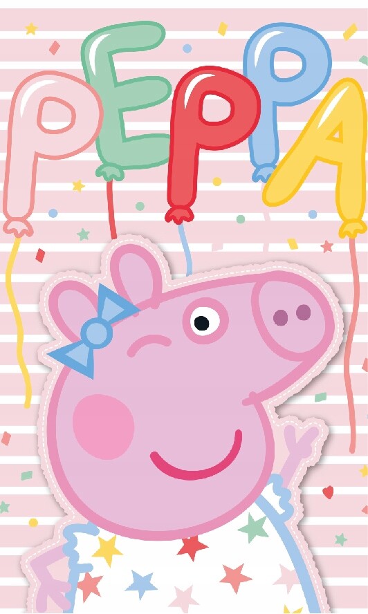 Carbotex Bavlněný froté ručníček 30x50 cm -  Prasátko Pepina Narozeninová Oslava