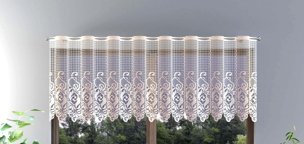 Dekorační metrážová vitrážová záclona PAYJA krémová výška 70 cm MyBestHome