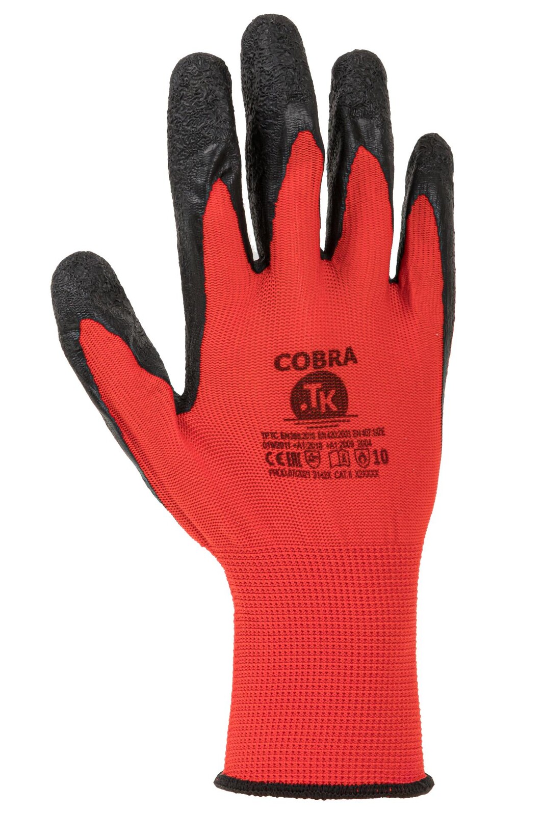 Rukavice Cobra TK Gloves - červené, vel. 7
