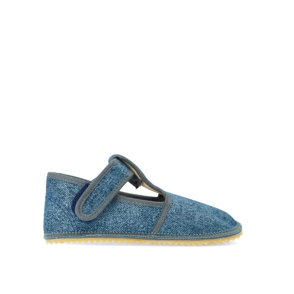 BEDA PAPUČE BF 060010/W/02 SLIM Denim Grey Dětské barefoot přezůvky - 29
