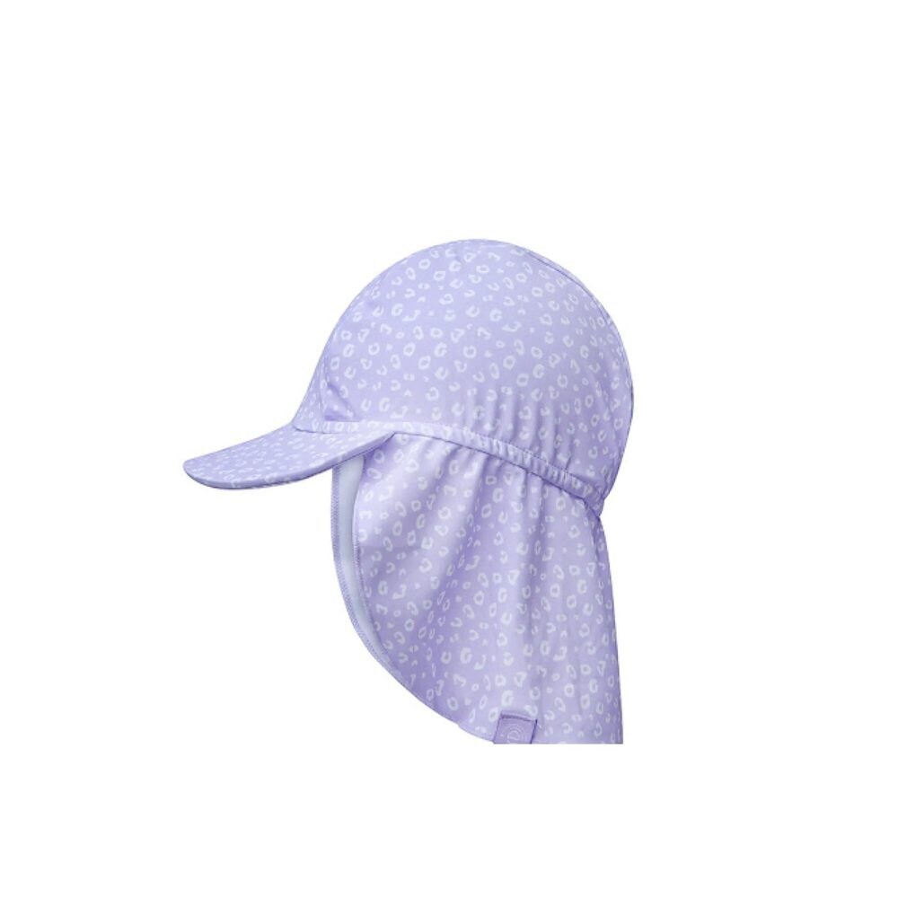 KLOBOUČEK S OCHRANOU KRKU UPF 50 + Leopard lila