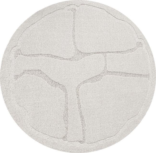 Koberec Agnella Morphic Organica světle šedý kruh