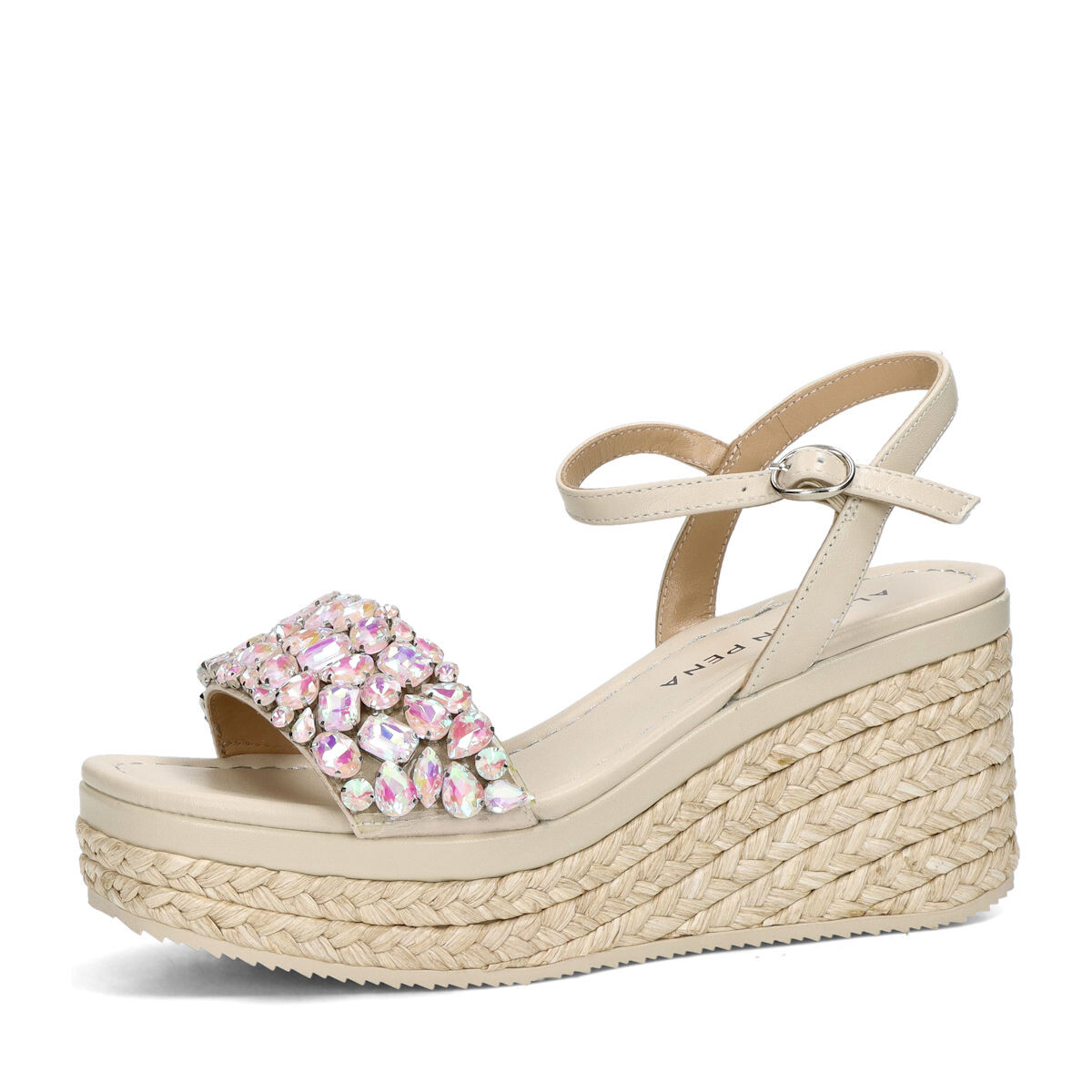 Alma en Pena dámské elegantní sandály - béžové - 35