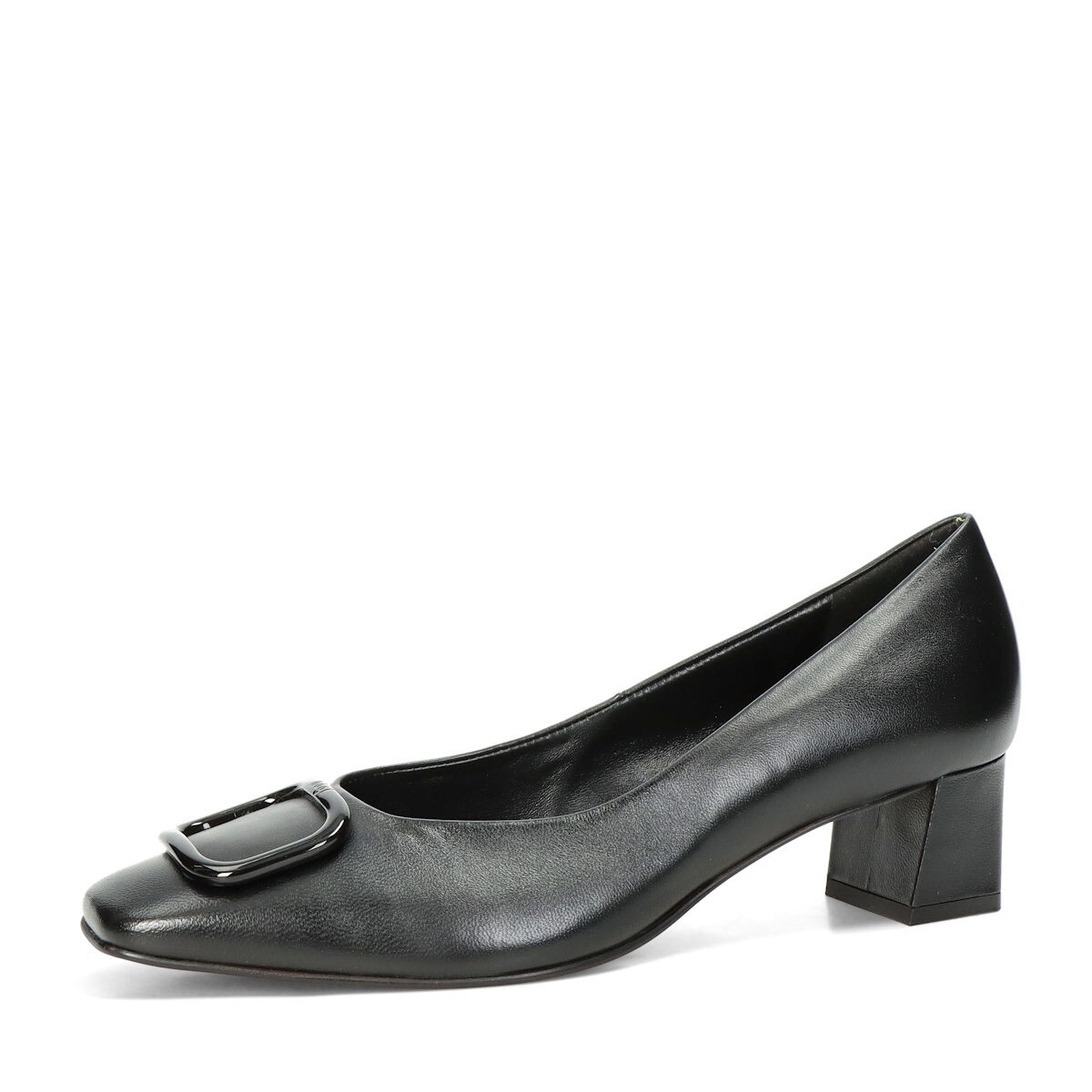 Högl dámské elegantní lodičky z hladké kůže - černé - 36