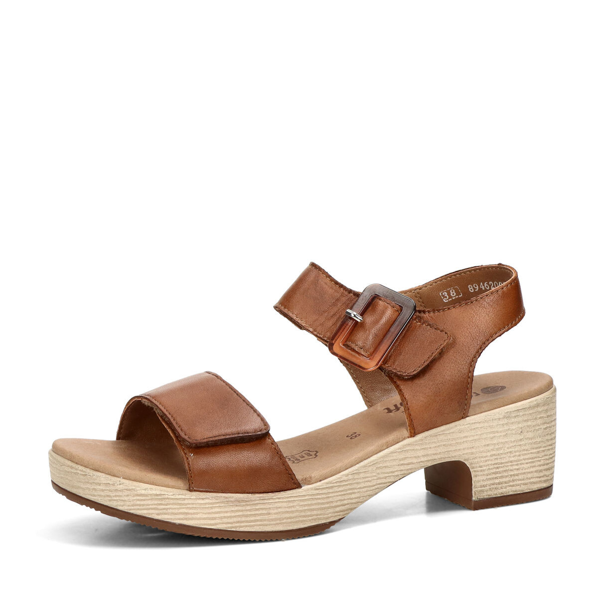 Remonte dámské kožené sandály - hnědé - 36