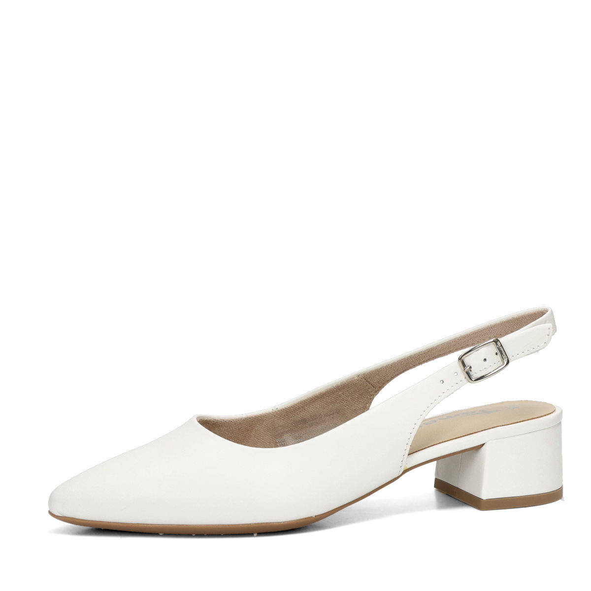 Tamaris dámské kožené sandály - bílé - 36