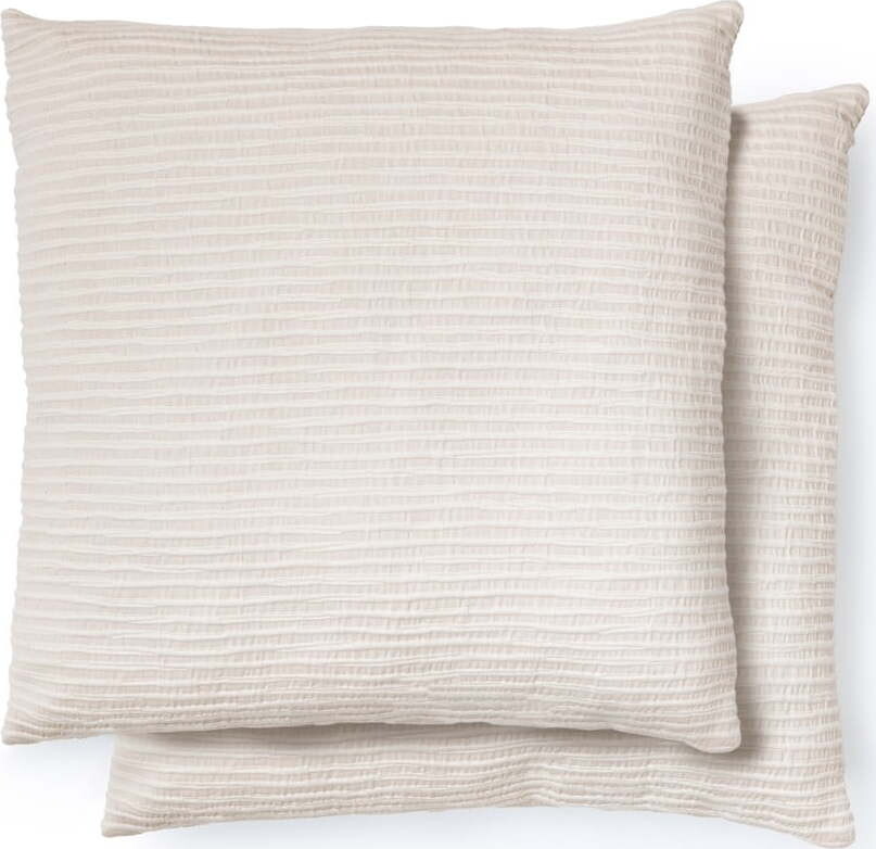 Povlaky na polštáře v sadě 2 ks z žakáru 50x50 cm Vindi – Kave Home