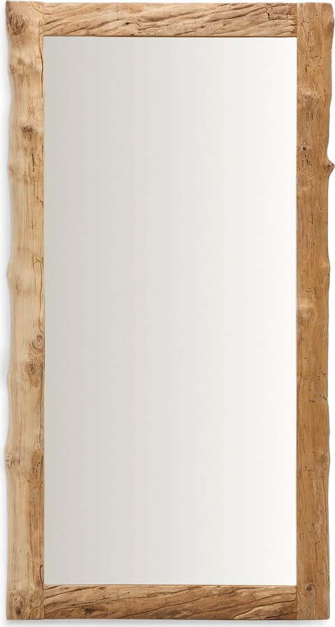 Nástěnné zrcadlo s dřevěným rámem 105x200 cm Ibro – Kave Home