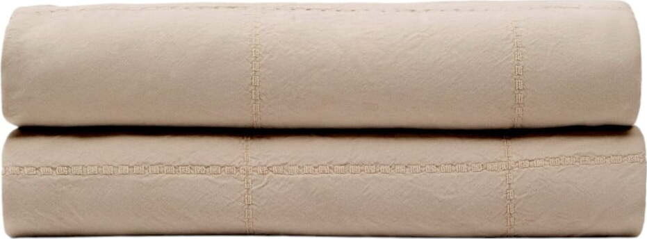 Světle hnědý bavlněný prošívaný přehoz 240x260 cm Isor – Kave Home