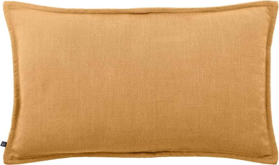 Povlak na polštář s příměsí lnu 50x30 cm Blok – Kave Home