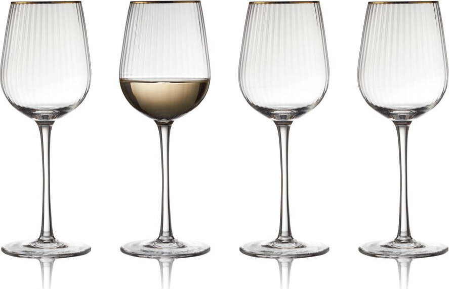 Skleničky v sadě 4 ks na víno 300 ml Palermo – Lyngby Glas