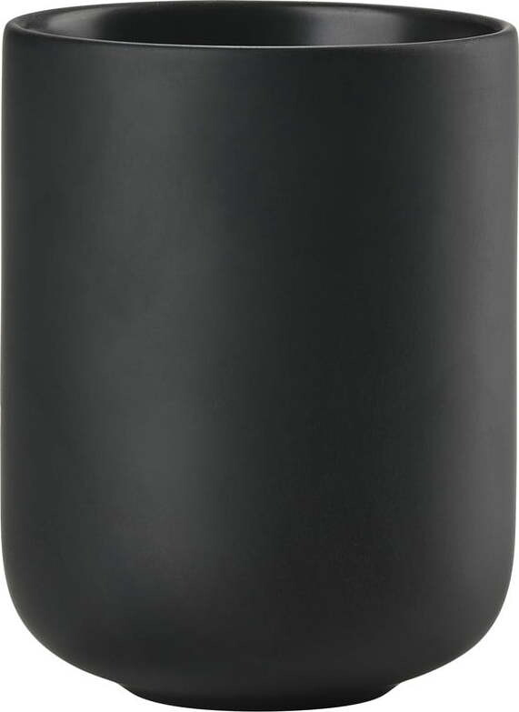 Černý kameninový kelímek na zubní kartáčky Sensu – Zone