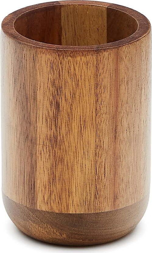 Dřevěný kelímek na zubní kartáčky v přírodní barvě Senda – Kave Home