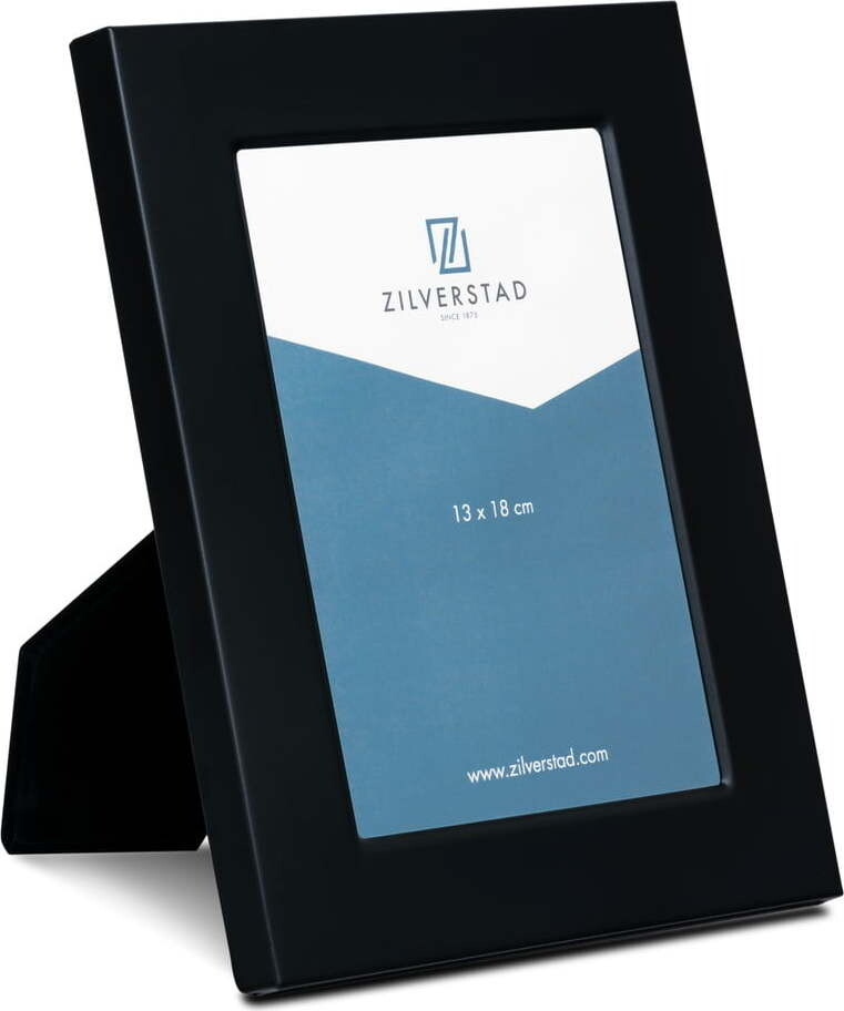 Černý kovový stojací rámeček 18x23 cm Lyon – Zilverstad