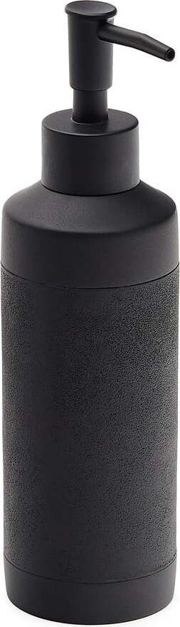 Černý dávkovač mýdla z polyresinu 420 ml Sisel – Kave Home