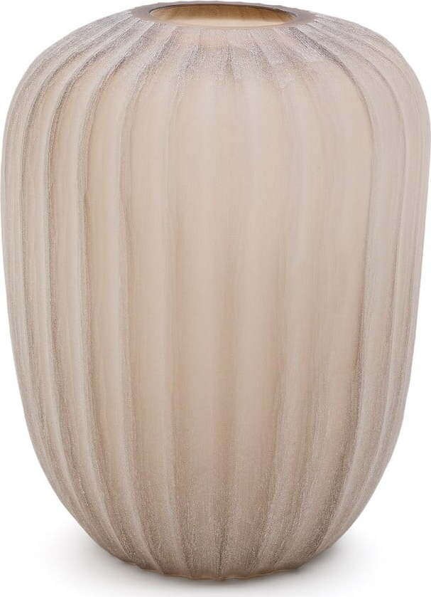 Béžová skleněná váza (výška 27 cm) Lumia – Kave Home