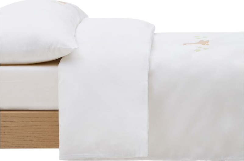 Bílé dětské povlečení do postýlky z bavlněného perkálu 70x140 cm Milu – Kave Home