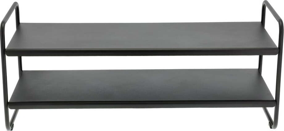 Černý ocelový stojan na boty 33x33x80 cm A-Shoe – Zone