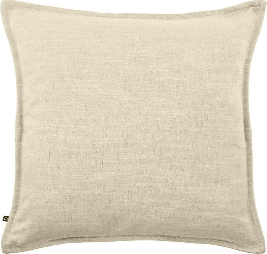 Povlak na polštář s příměsí lnu 45x45 cm Blok – Kave Home
