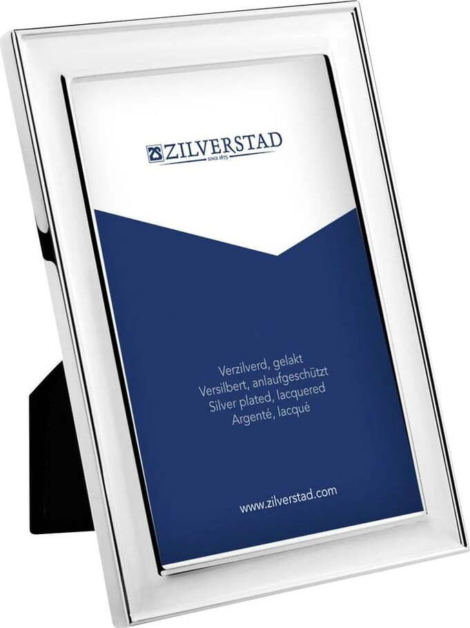 Kovový stojací rámeček ve stříbrné barvě 15x20 cm Berlin – Zilverstad