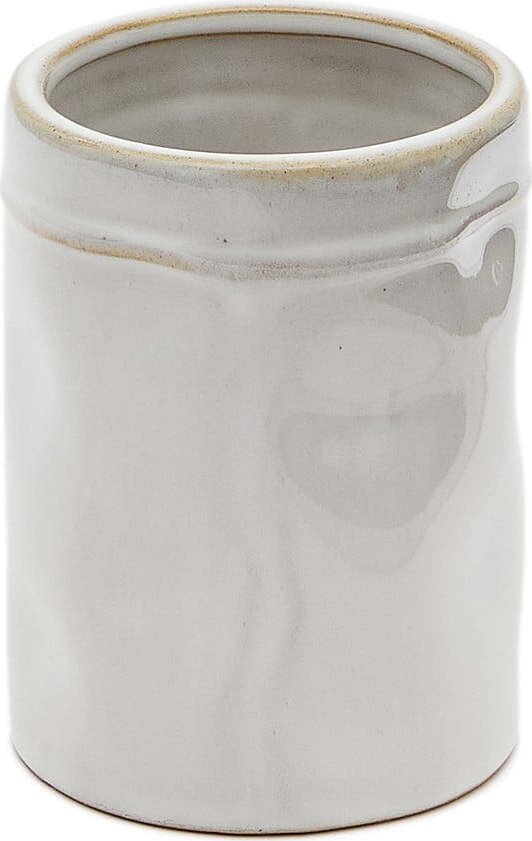 Krémový keramický kelímek na zubní kartáčky Savel – Kave Home