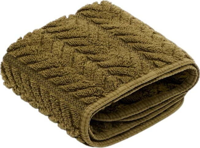 Zelený froté bavlněný ručník 30x50 cm Rune – Kave Home