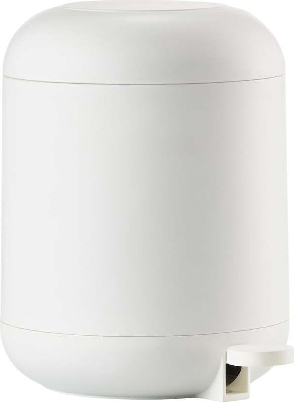 Bílý nášlapný plastový odpadkový koš 4 l Sensu – Zone