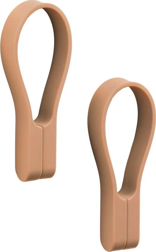 Béžové silikonové poutko 2 ks Loop – Zone