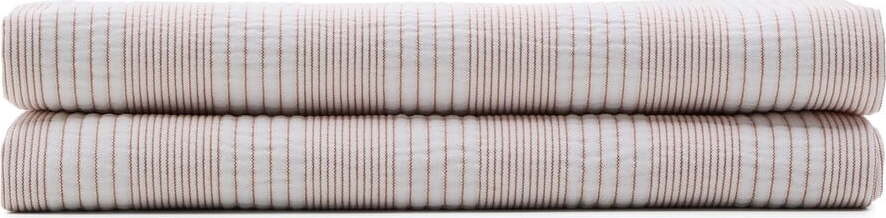 Červený/bílý bavlněný prošívaný přehoz 240x260 cm Macie – Kave Home