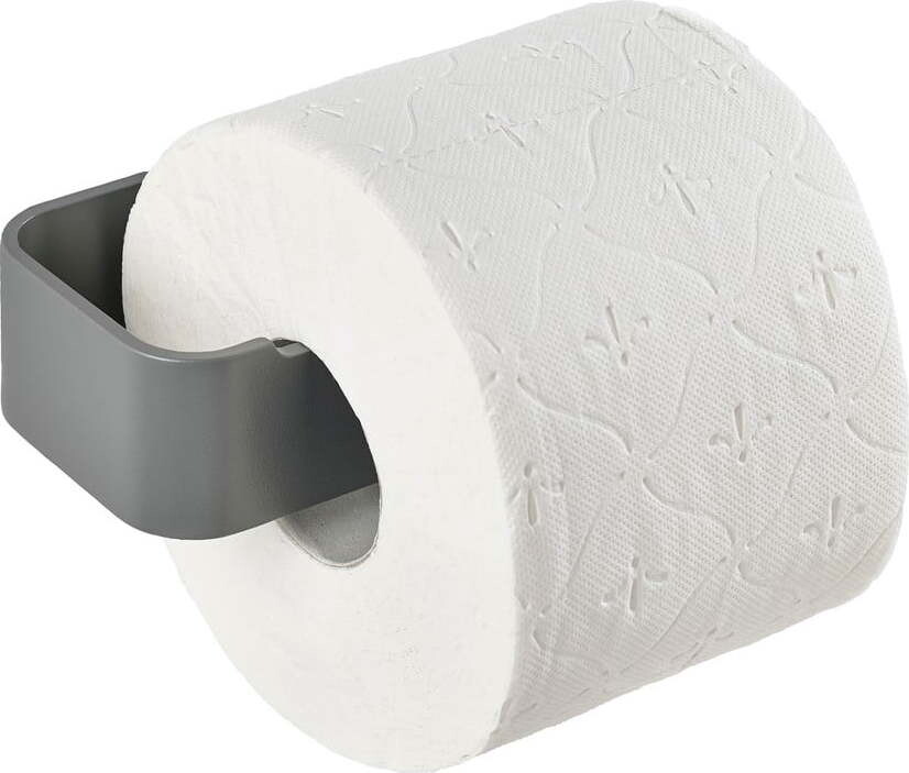 Šedý nástěnný kovový držák na toaletní papír Ume – Zone